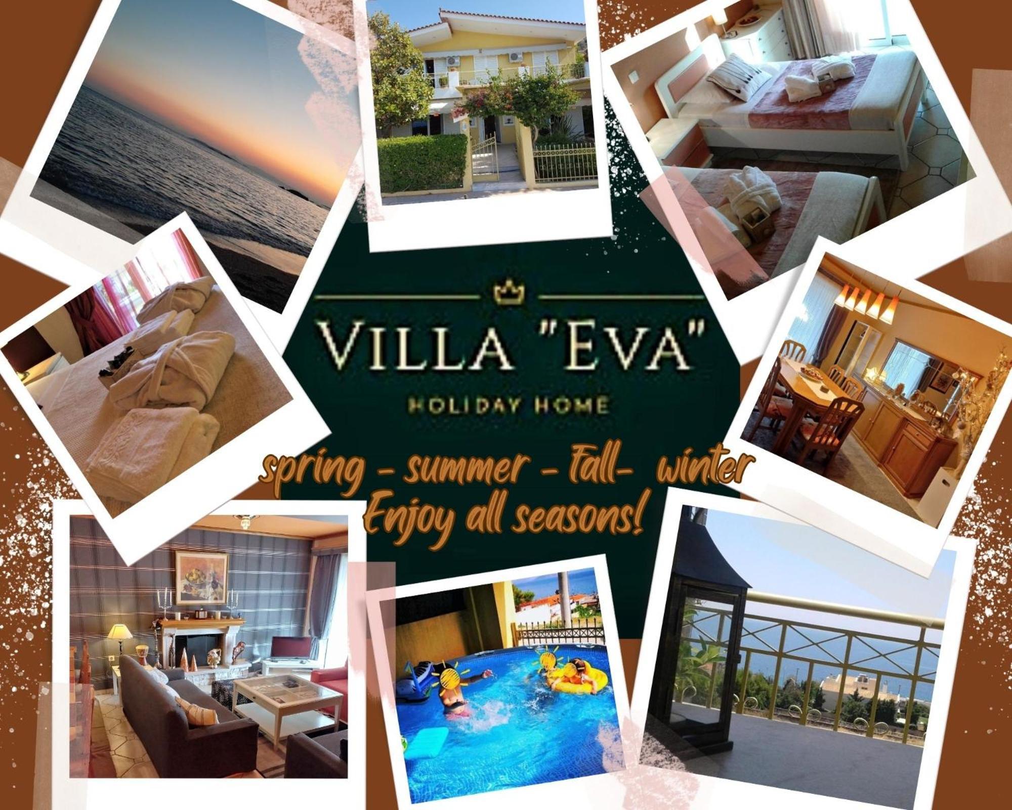 Villa "Eva" - Entire Beachfront Holiday Home - 4S Agia Marina  Buitenkant foto